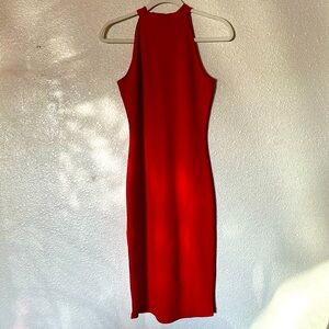 Red full circle trends never worn dress